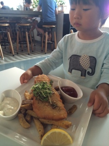 Kids fish and chips