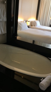 2 double beds, deep soaking tub